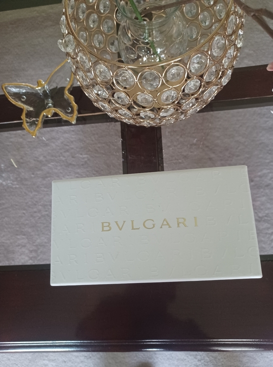 BVLGARI Accessories - BVLGARI White Embossed Gift Box For Sunglasses